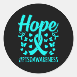 Sticker Rond Espoir Ptsd Sensibilisation au stress Ruban Suppor