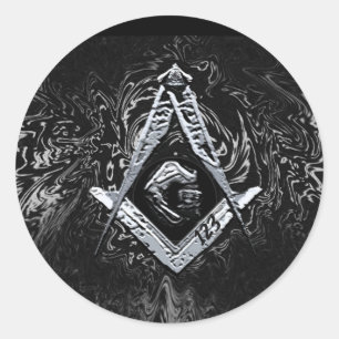 Sticker Rond Esprit maçonnique (SilverySwish)