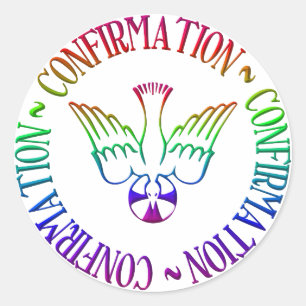 Sticker Rond Esprit Saint - Confirmation