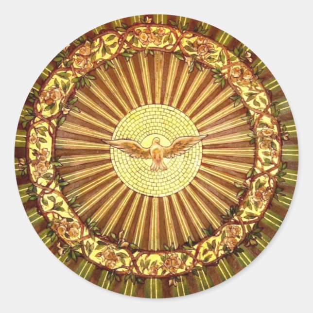 Sticker Rond Esprit Saint - Confirmation (Devant)