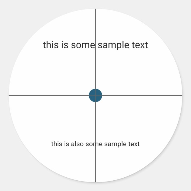 Sticker Rond essai échantillon (Devant)