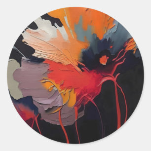 Sticker Rond Essence du jardin I – Expression nocturne