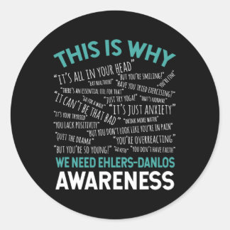 Sticker Rond Est-ce pourquoi nous avons besoin de sensibilisati