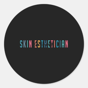 Sticker Rond Esthéticien de la peau