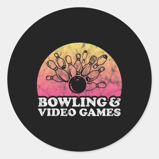 Sticker Rond Et Jeux Vidéo Ou Jeu Vidéo (Devant)
