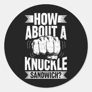 Sticker Rond Et Un Sandwich À La Canicule