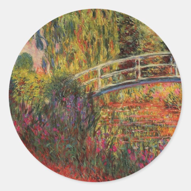 Sticker Rond Etang Lily de Monet (Devant)