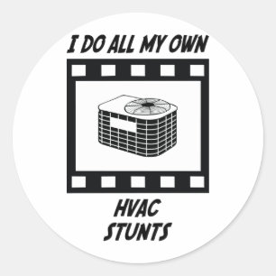 Sticker Rond Étapes HVAC