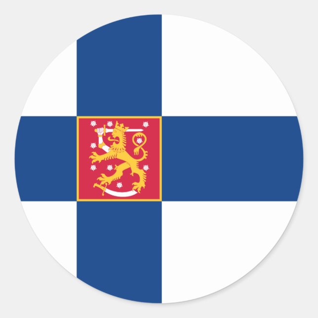 Sticker Rond état de finlande (Devant)