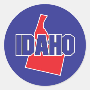 Sticker Rond État d'Idaho