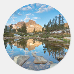 Sticker Rond États-Unis, Californie, forêt nationale d'Inyo. 