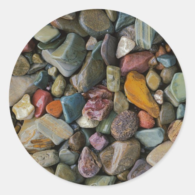 Sticker Rond États-Unis, Montana, Parc national des Glaciers, S (Devant)