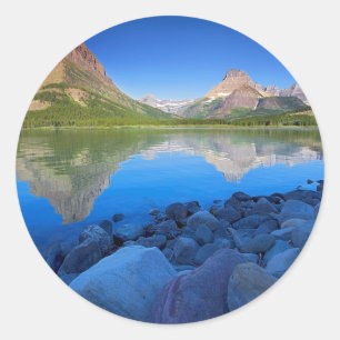 Sticker Rond États-Unis, Montana, Parc national du Glacier 4