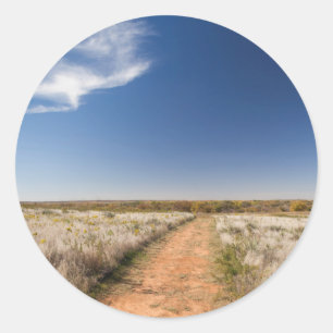 Sticker Rond États-Unis, Oklahoma, Black Kettle National Grassl