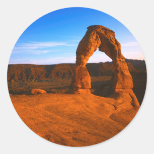 Sticker Rond États-Unis, Utah, Parc national des Arches, Arche