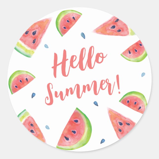 Sticker Rond Été (Devant)