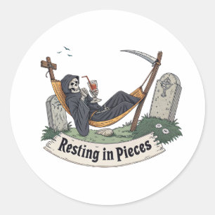 Sticker Rond Étiquettes-cadeaux Halloween pour sacs de friandis