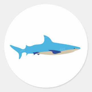 Sticker Rond Etiquettes de requin