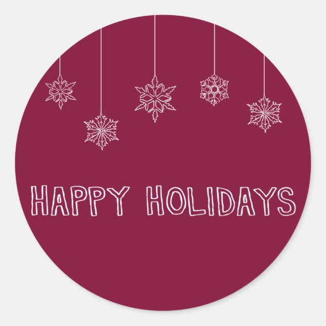 Sticker Rond Etiquettes d'enveloppe (Devant)