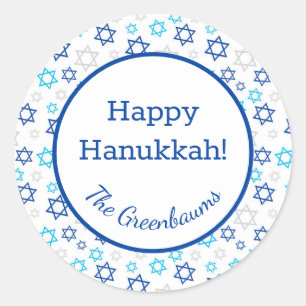 Sticker Rond Étoile de David