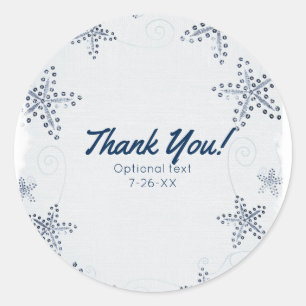 Sticker Rond Étoile de mer élégante et paillettes Faveur de fêt