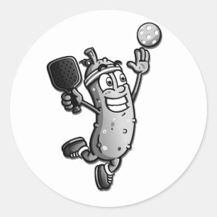 Sticker Rond Étoile de Pickleball