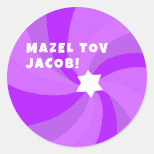 Sticker Rond Étoile de tournage moderne de David MAZEL TOV CUST