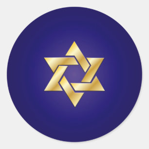 Sticker Rond Étoile d'or de PixDezines de David/DO-IT-YOURSELF 