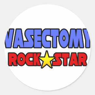 Sticker Rond Étoile rock vasectomie