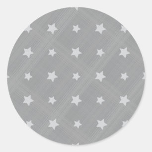 Sticker Rond Étoiles arrière - plan avec motif textile