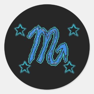 Sticker Rond Étoiles SCORPIO