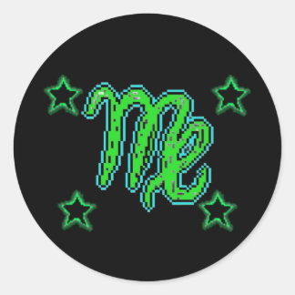 Sticker Rond Étoiles VIRGO