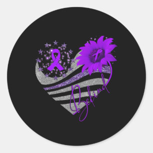 Sticker Rond Être en nature Surdose Sensibilisation Sunflower R