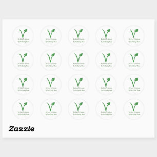 Sticker Rond Être Gentil Pour Les Animaux
