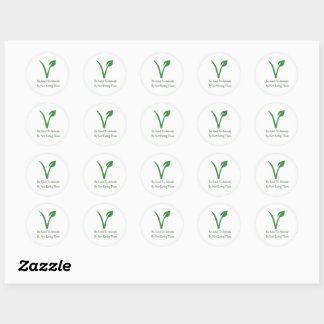 Sticker Rond Être Gentil Pour Les Animaux