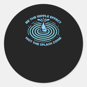 Sticker Rond Être L'Effet Ripple