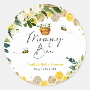 Sticker Rond Être Une Maman Baby shower Pour Être Neutre Sur Le