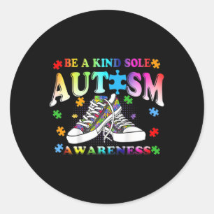 Sticker Rond Être Une Sensibilisation sur l'autisme Sole Genre