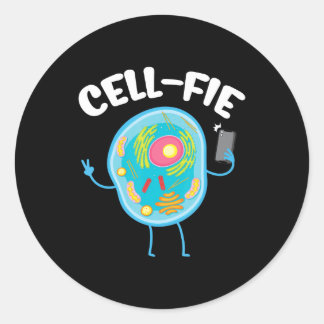Sticker Rond Étudiant en biologie de la science de la ficelle c
