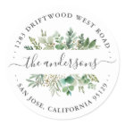 Eucalyptus Feuilles de retour Adresse Enveloppe Sc