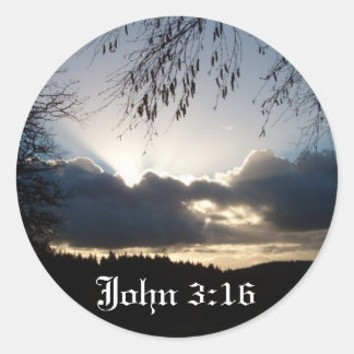 Sticker Rond Eugene, OR...Jean 3:16