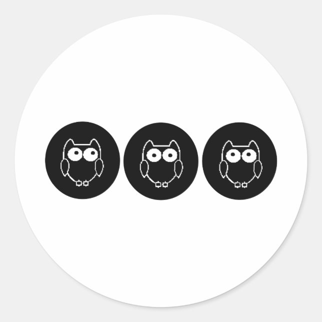 Sticker Rond Eule (Devant)