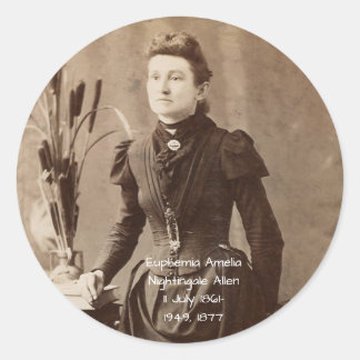 Sticker Rond Euphemia Amelia Nightingale Allen