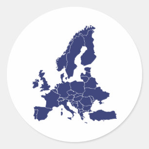Sticker Rond Europe