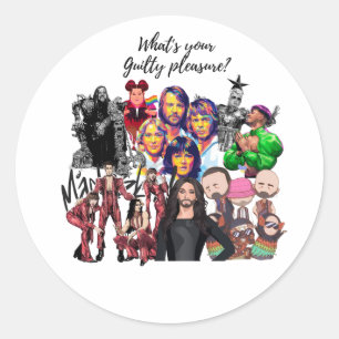 Sticker Rond Eurovision Songcontest 2024 T-shirt Unisex Sweden