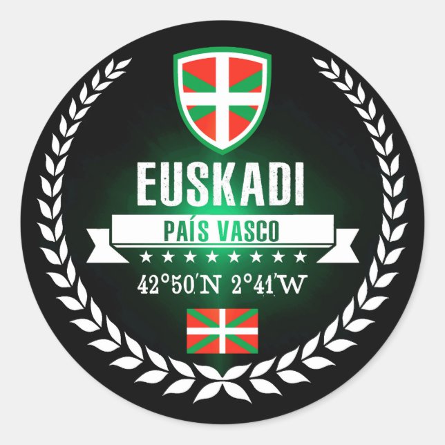 Sticker Rond Euskadi (Devant)