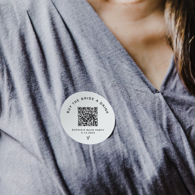 Sticker Rond EVERLEIGH Acheter L'Épouse Un Bachelorette Boisson (Créateur téléchargé)