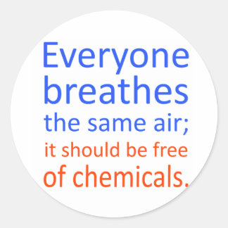 Sticker Rond Everyone Breathes the Solige Air;