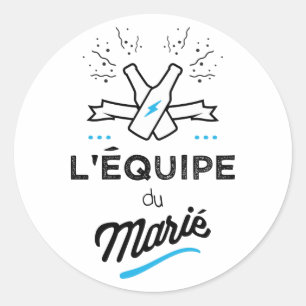 Sticker Rond EVG l'équipe du marié