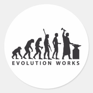 Sticker Rond evolution blacksmitz